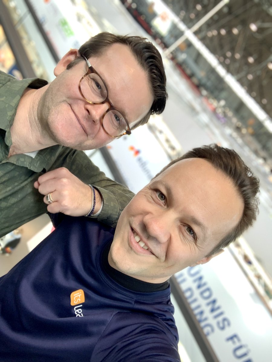 itslearning_de's tweet image. 👋 #itslearning Dream-Team Phil und Uli sind heute noch bis 18:00 auf der didacta für Ihre Fragen, einen Kaffee oder Schnack am Stand 1H13.3 (L-Bank Halle 1) 😊
#twlz #didacta23