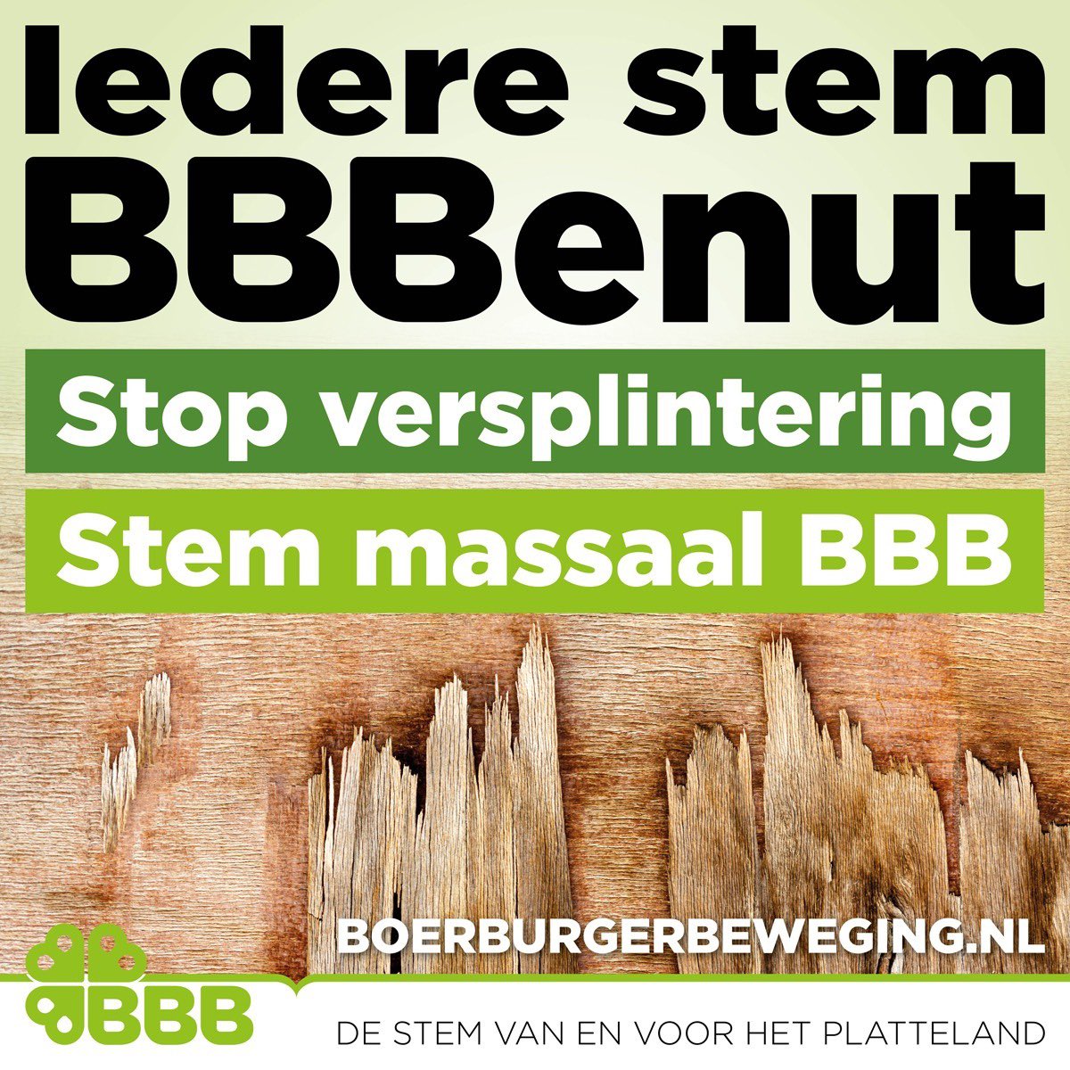 Stop de versplintering!