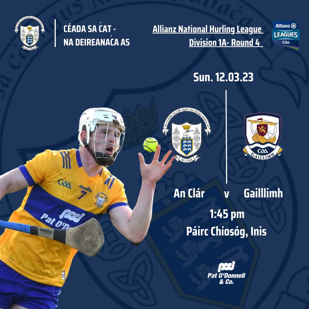 Clare Gaa on Twitter "Clare v Galway Division 1A AllianzHurling