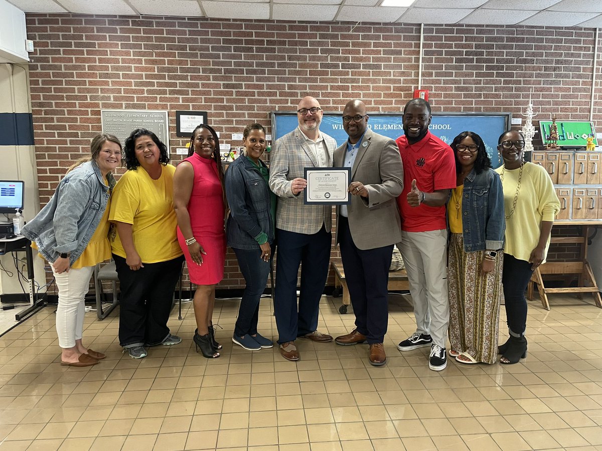 We visited a few <a href="/ebrpschools/">East Baton Rouge Parish School System</a> yesterday that achieved exemplary growth in School Performance Scores! Congrats to the principals, students and school communities. We will be acknowledging the complete listing of schools soon. #WeAreEBR