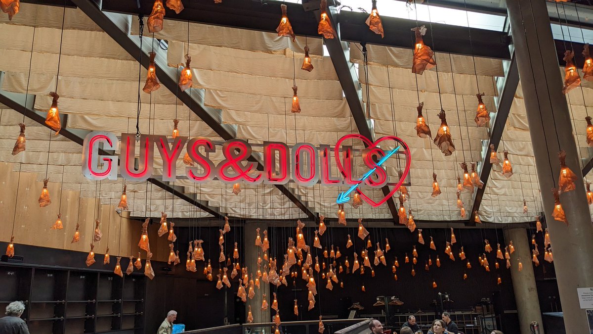 joannetho13's tweet photo. @_bridgetheatre #guysanddolls and the start of a 4 show weekend with @justjen_tho https://t.co/DgNoi6oBj4