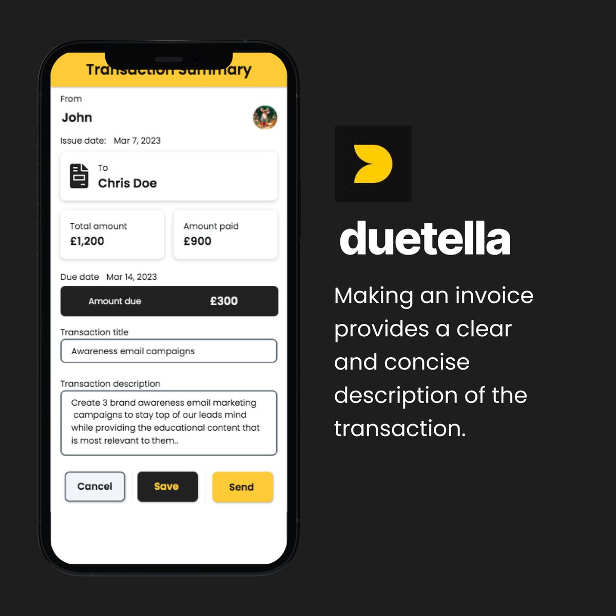 Duetella_com's tweet photo. Do you struggle with keeping track of invoices and following up on unpaid bills? Duetella is here to help! Sign up now for early access - https://t.co/vzAp94QbCg
#Invoicing #payments #businesssolutions #billingsoftware #accountingsoftware #paymentreminders #paymentprocessing https://t.co/9bG0h1QvkV