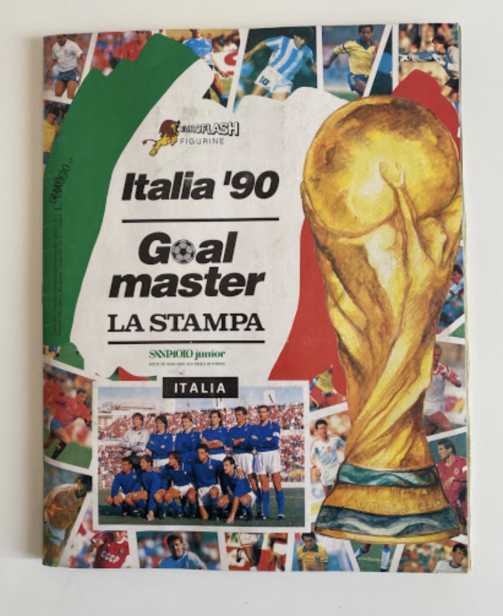 simocorne's tweet photo. Una delle collezioni di figurine prodotte per il mondiale del 1990 in Italia. #euroflash #italia90 @Vincera90 @1990worldcup https://t.co/EvcyX2ZLug