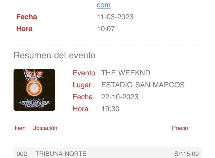 doctoramonito's tweet photo. Holi tengo una entrada para  #theweekndperu en tribuna norte. Doy facilidades de pago e iré al concierto también^^.🧚🏼‍♀️ https://t.co/zcnTlkKC77