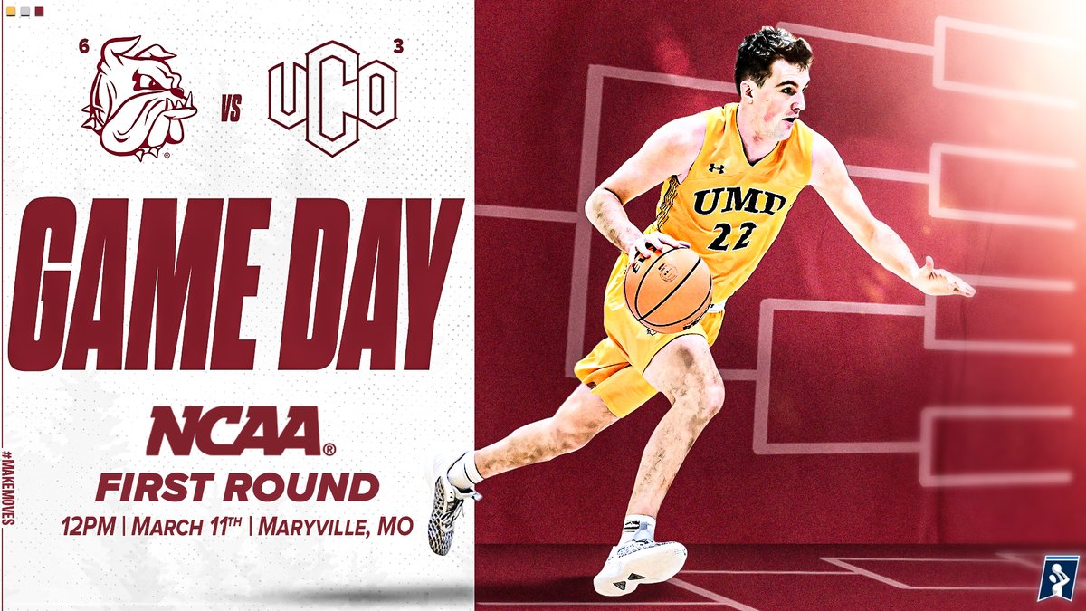 𝗚𝗔𝗠𝗘 𝗗𝗔𝗬! 

🏆 𝗡𝗖𝗔𝗔 𝗧𝗼𝘂𝗿𝗻𝗮𝗺𝗲𝗻𝘁 - 𝟭𝘀𝘁 𝗥𝗼𝘂𝗻𝗱
🆚 Central Oklahoma (3)
🕛 12:00pm CT
📍 Maryville, MO
🏟️ Bearcat Arena
📊 bit.ly/3ywimiY
🖥️ bit.ly/3ZG9za7

#MakeMoves 🐶🏀🐾
#BulldogCountry