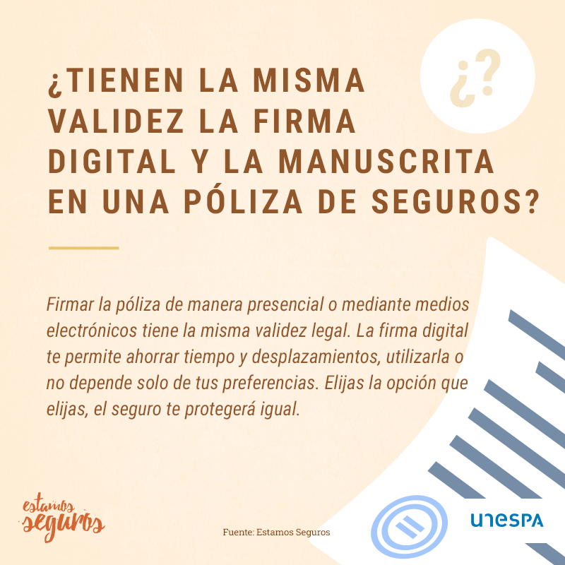 JAT_AXA's tweet photo. "En la era de internet, cada vez más gestiones se llevan a cabo a través de firma electrónica, y contratar un seguro es una de ellas. Para resolver las dudas que tengas sobre seguros, consulta las FAQ de #EstamosSeguros". 
@EstamosSeguros_ https://t.co/gRZOyUMcly