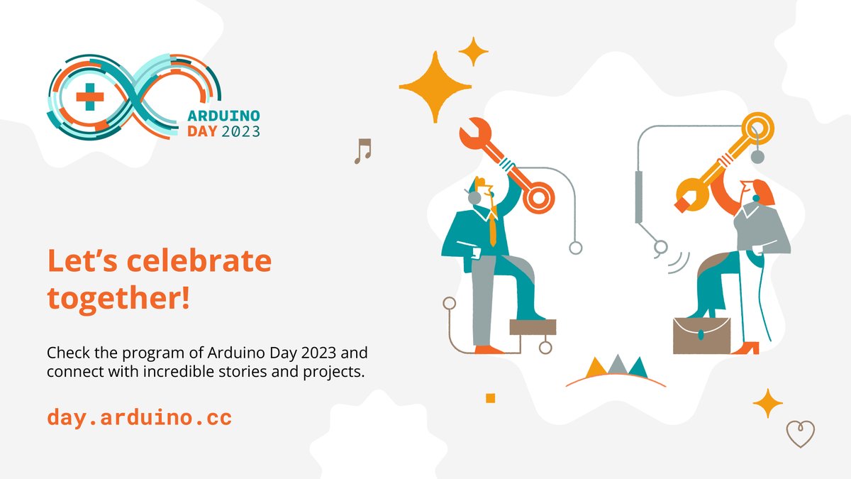 arduino's tweet image. #ArduinoDay2023 is JUST TWO WEEKS AWAY! 
Are you organizing your own local celebration? Apply now and your event will appear on the official map! day.arduino.cc/events