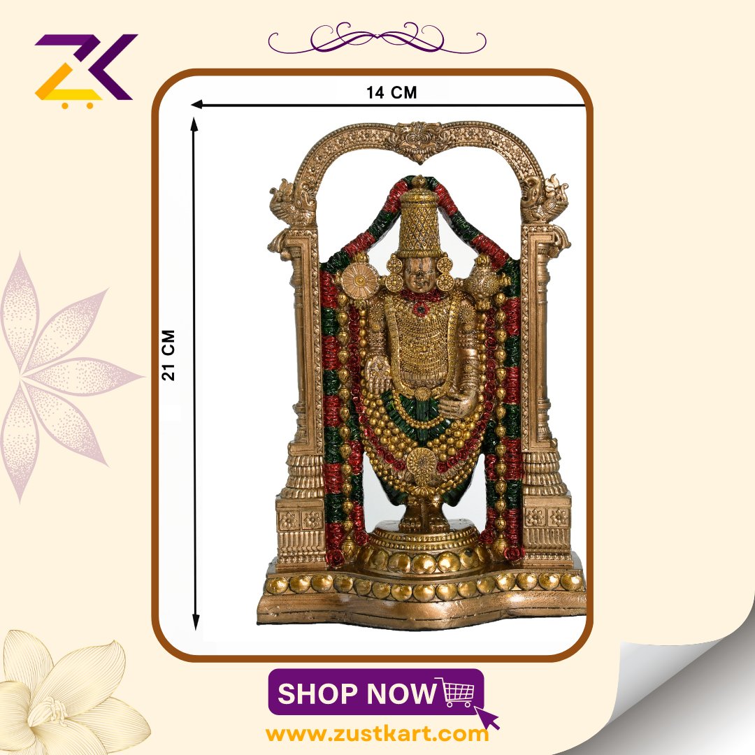 zustkart's tweet photo. Adorable Tirupati Balaji Idol
You can use it at your office, home as showpiece.
Material used :
visit : https://t.co/6msWFPOR0k
#zustkart #zustkartjaipur #zustkartgifting #onlineshopping #shopping #TirupatiBalaji #LordVenkateswara #DivineIdol #AdorableDeity #SacredOfferings https://t.co/43TfDg0N9O