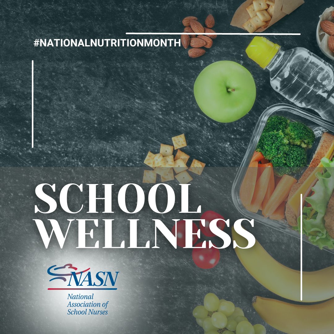 For #NationalNutritionMonth, check out NASN's School Wellness page to get information on school wellness policies and find resources for #schoolnurses. 
➡ow.ly/nH6u50N2t8a

#schoolhealth #studenthealth