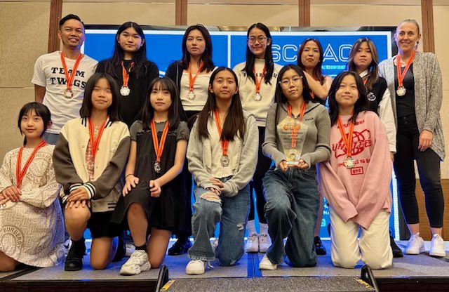 leskiat's tweet photo. Thanks to these lovely ladies, @tistigers have their first SCISAC 🏐 silver medal post-pandemic. After finishing 2nd in round robin and winning their semifinal, they battled and eventually lost to the hosts XIS. Super proud coaches here!@amandakiat #tismacao #scisac #tistigers https://t.co/6F2dlwSJTz