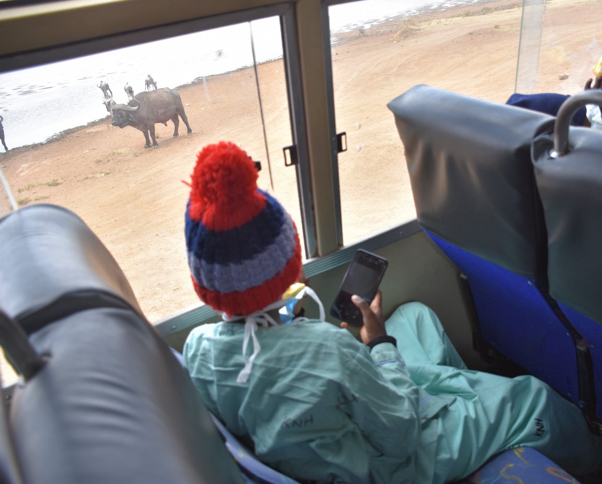 KNH_hospital's tweet image. KNH Paediatric Oncology patients from Wards 1E and 3D were treated to an exciting experience as they were taken to a game drive tour of Nairobi National Park courtesy of Mr. Steve Isaacs, a partner to the hospital. 
#KNHinakujali