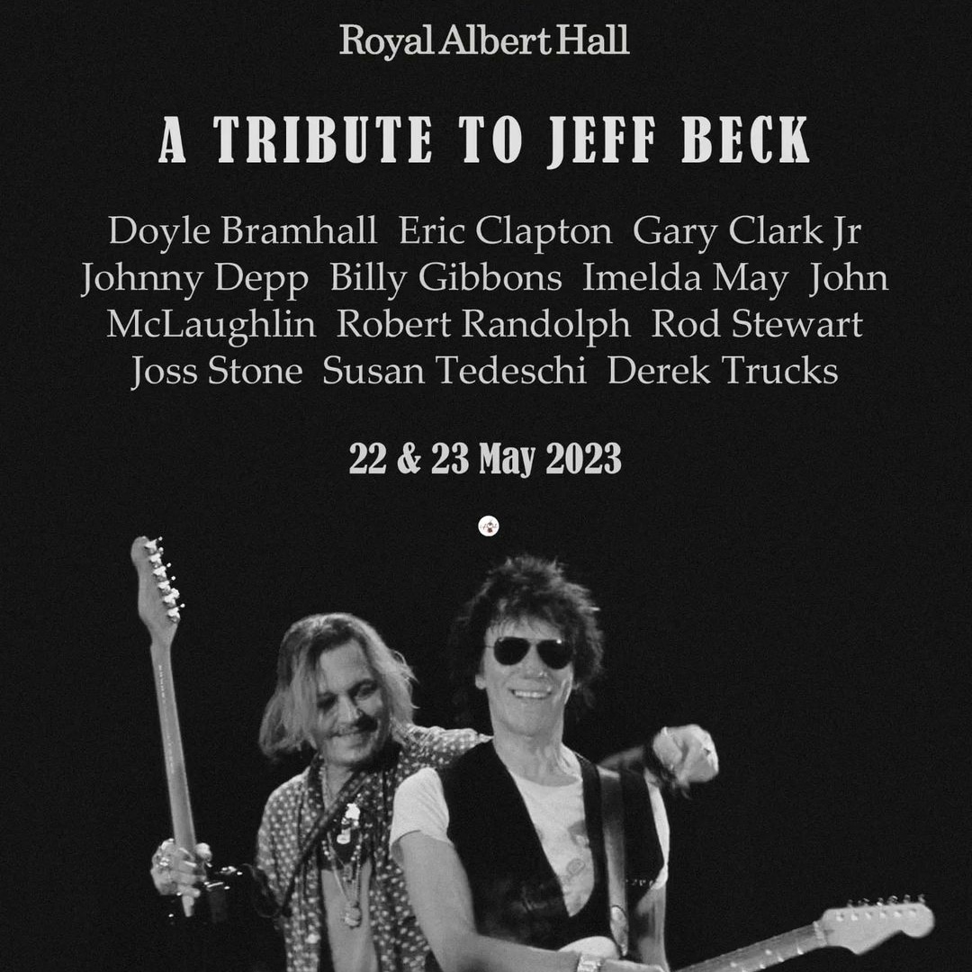 This is gonna be one of the best memorable Event. 
We still missing you "JEFF BECK". You were and still are the Best of the World. 🙏🙏🙏🙏🙏🙏🙏🙏🌹🌹🌹🌹
#Warriorsofjohnnydepp
#wearewithjohnnydepp
#jeffbeckfans