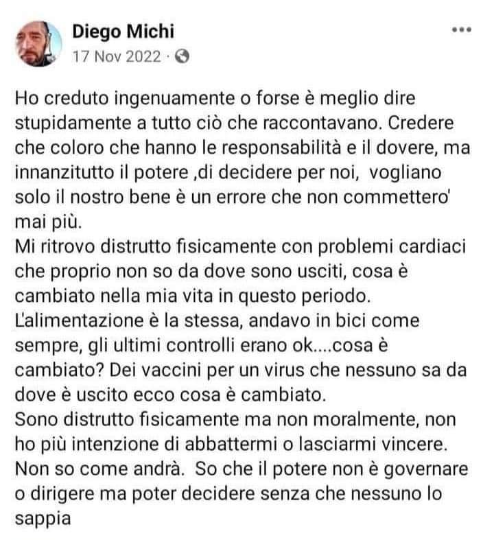 itsmeback_'s tweet photo. Prima di andarsene
si è confidato con tutti noi...🙏 https://t.co/D4YtvuGeuJ