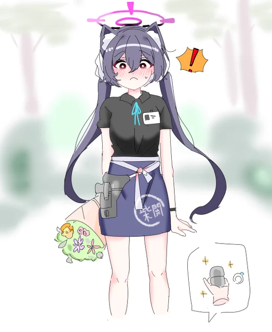 일하는 도중에 프로포즈 하는 선생님이 어디있어~ #ブルアカ