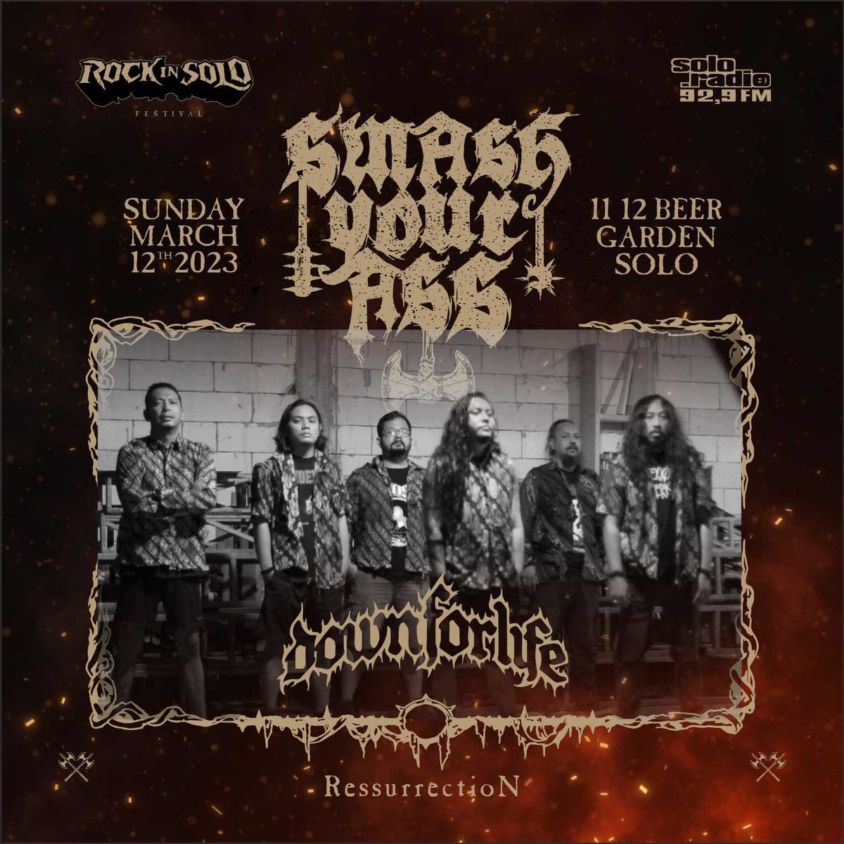 downforlifesolo's tweet photo. Besuk Minggu kami akan berpesta di Smash Your Ass dengan special set, datang lebih awal sangat diajurkan,karena sahabat-sahabat kami juga bermain disana. Sampai jumpa besuk! #DownForLife #SmashYourAss https://t.co/hppvdMdUJz