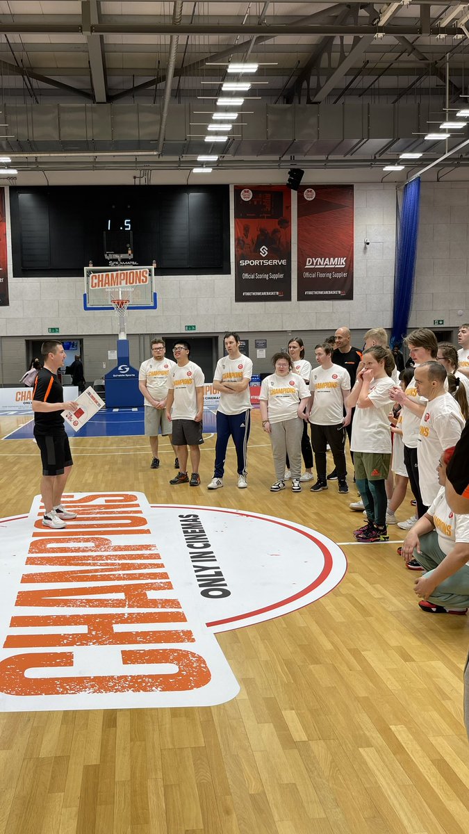 Let’s get ready to shoot some hoops! But first, an intro from Special Olympics coach Jacob Meaton… @bballengland #ProjectSwish @SOGreatBritain @DOSportCoaching #Champions