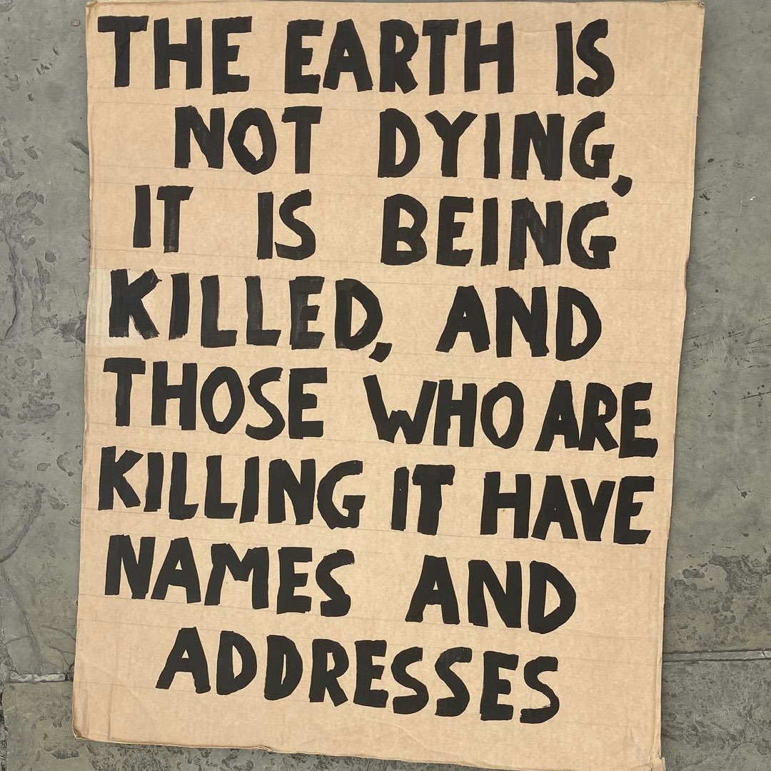 Greed is causing climate change.