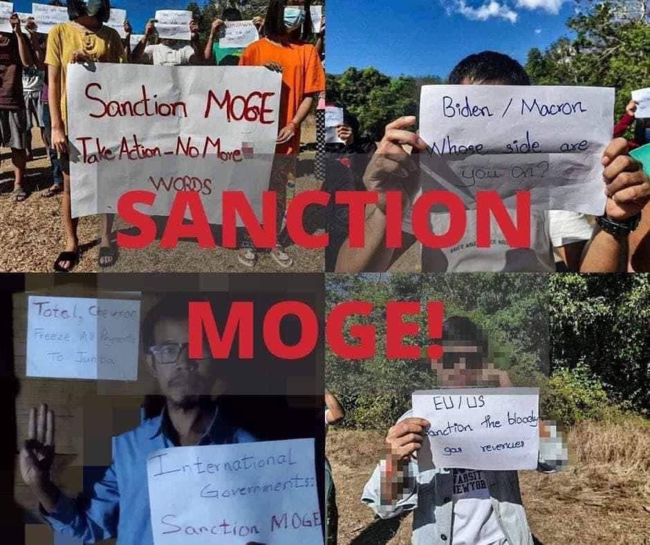 _L_1007's tweet photo. Hundreds of millions of dollars in revenues from natural gas projects still flow to the Junta - helping in committing genocide and crimes against humanity. EU imposed sanction on MOGE. We are calling US, UK &amp; Australia to do the same. #US_SanctionMOGE 

@POTUS https://t.co/JDK4GX7ogZ