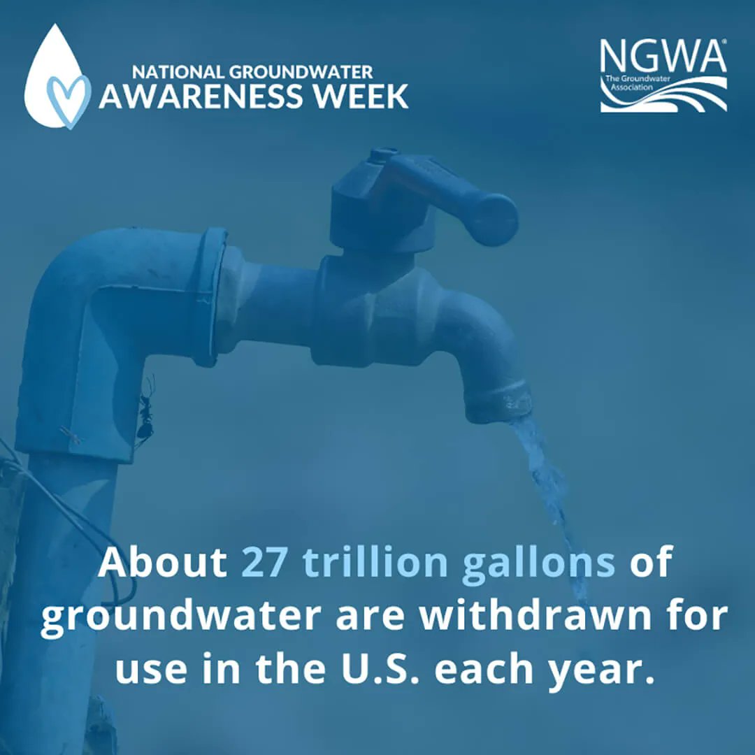 EarthDataInc's tweet image. Did you know about 27 trillion gallons of groundwater are withdrawn for use in the U.S. each year?
-
#gwaw #weknowdata #groundwater #soil #waterresources #earthdata