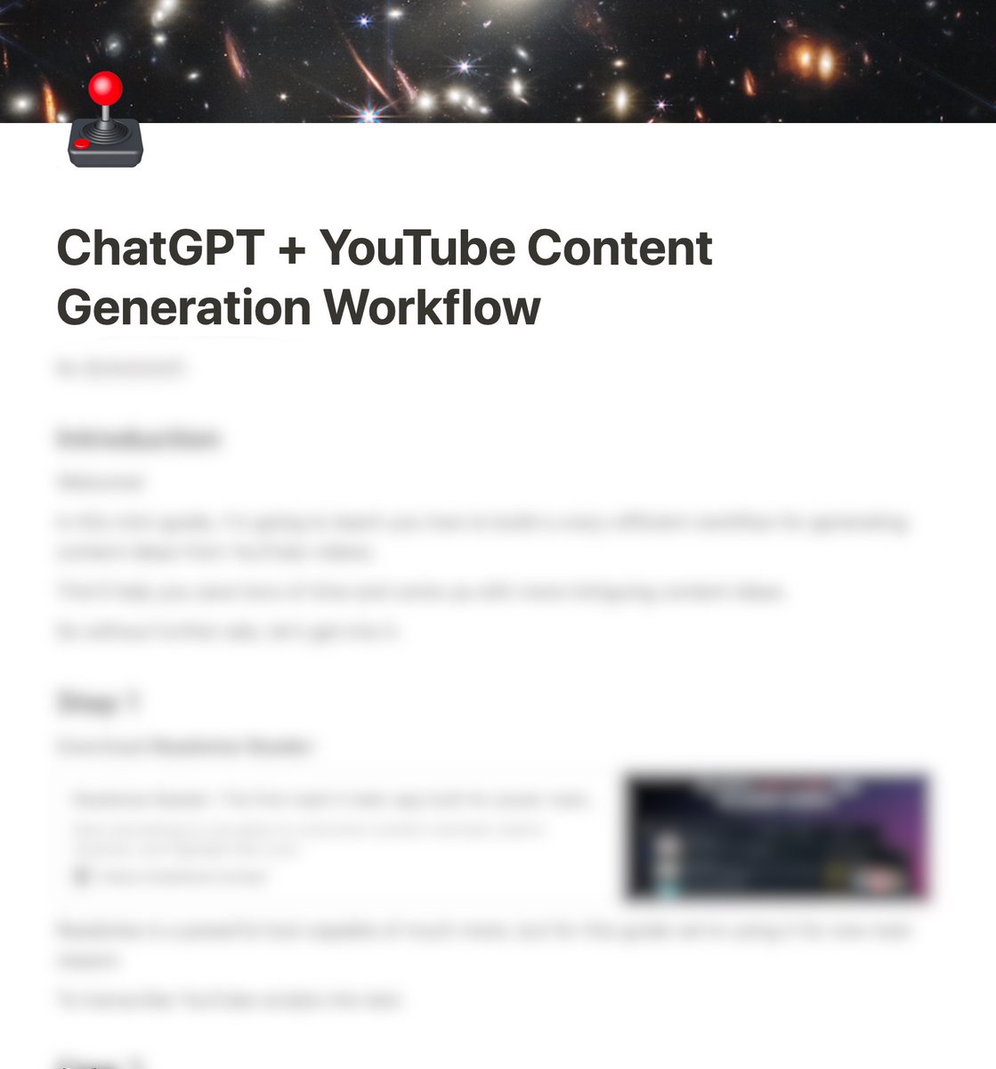 Want to generate better content ideas, 10x faster?

I just created a ChatGPT + YouTube workflow that'll save you 100s of hours of writing this year.

(It's also just really fun to use).

Like and Comment "Flow" and it'll show up in your DMs.

Must be following (so I can DM).