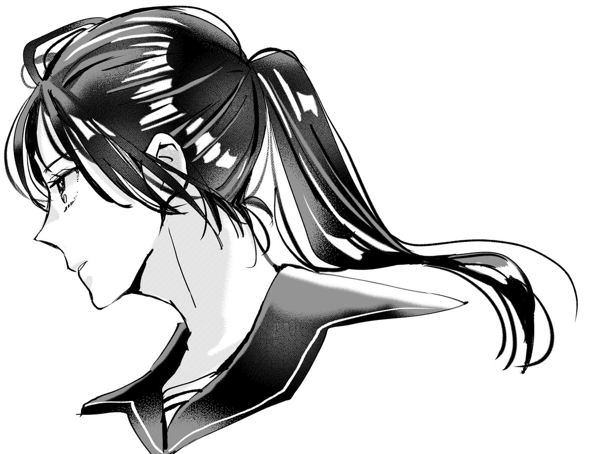 ベタ練習。
もしかして、トーンの貼り方も流行りある…？ https://t.co/CPgT2OtgKx