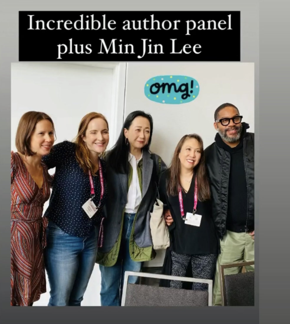 Absolutely out of this world panel about developing and sustaining a writing career @rebeccamakkai @minjinlee11 @AngieKimWriter @MitchSJackson #awp2023