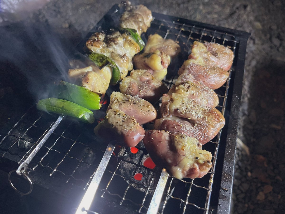 Syoma1988's tweet photo. BBQの正解は、実は焼き鳥である！ https://t.co/AJOK9Ny03j