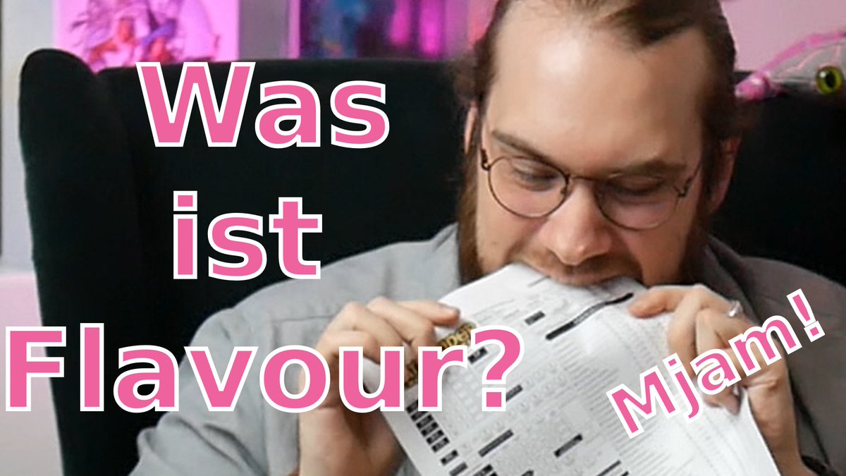 Über Geschmack lässt sich bekannterweise nicht streiten. Aber durchaus 10 Minuten reden. Zumindest, wenn es um Flavour im Rollenspiel geht. Davon handelt nämlich mein neuestes Video.
Ich freue mich auf euer Feedback!
youtu.be/PR7f4CV1J9A