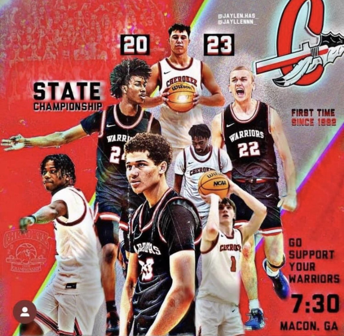 CCSDSports's tweet photo. Letโs go Warriors. Bring it home! #BeatWheeler ๐. See you in Macon! https://t.co/iHFDU3plEL