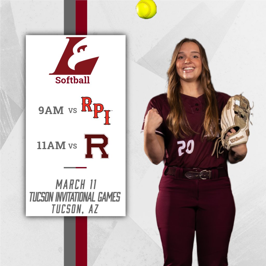 UWLAthletics's tweet photo. @UWLSOFTBALL opens the Tucson Invitational Games today at 9am (MST) against RPI and at 11am (MST) against University of Redlands. https://t.co/O5b0EKvhi0