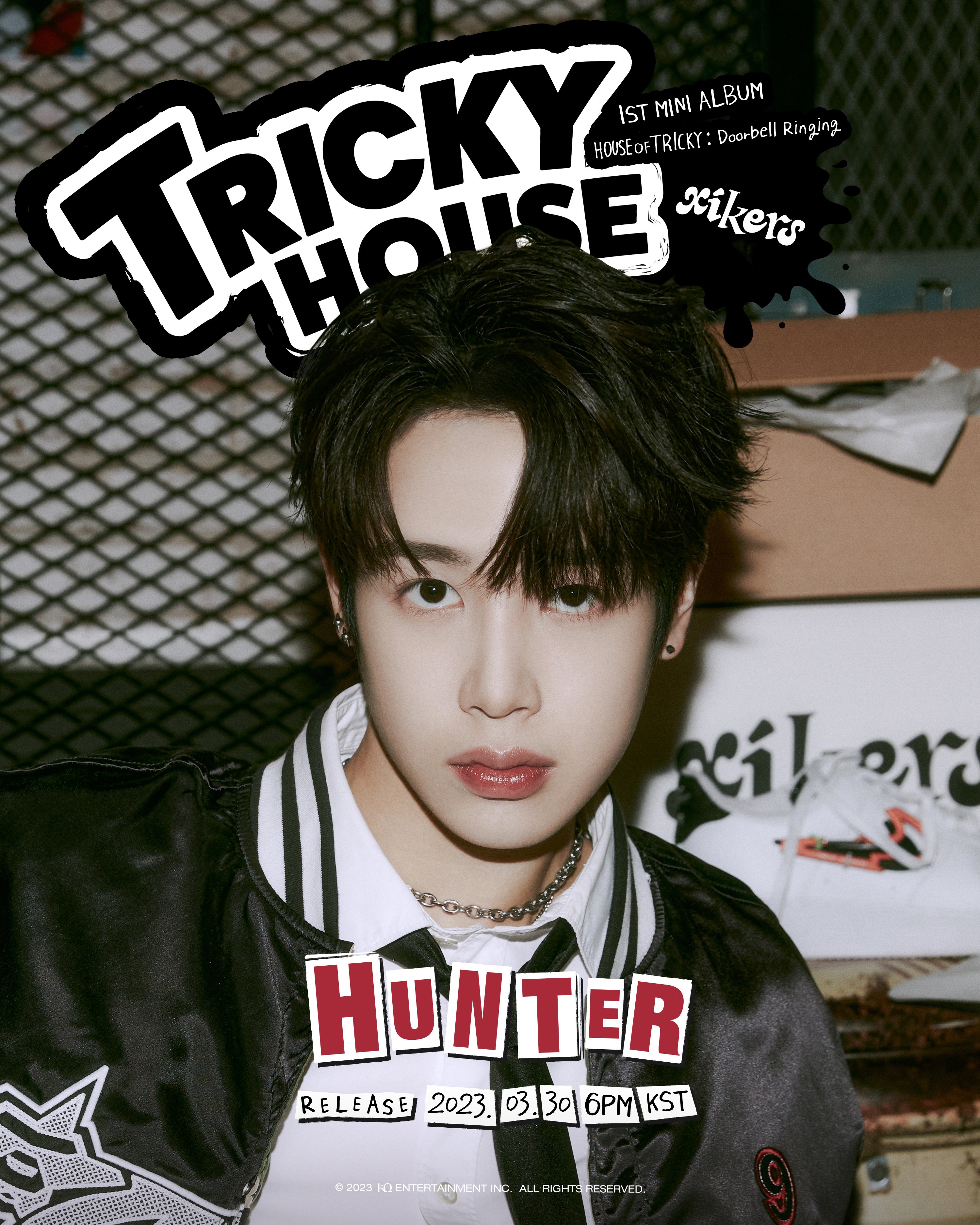 xikers(싸이커스) on Twitter: "[📷] xikers - 'TRICKY' CONCEPT POSTER 2 '헌터(HUNTER)'  ⠀ RELEASE 2023. 03. 30 6PM(KST) ⠀ #xikers #싸이커스 #헌터 #HUNTER #1STMINIALBUM  #HOUSE_OF_TRICKY #Doorbell_Ringing #KQ https://t.co/EClcWrkLgg" / Twitter
