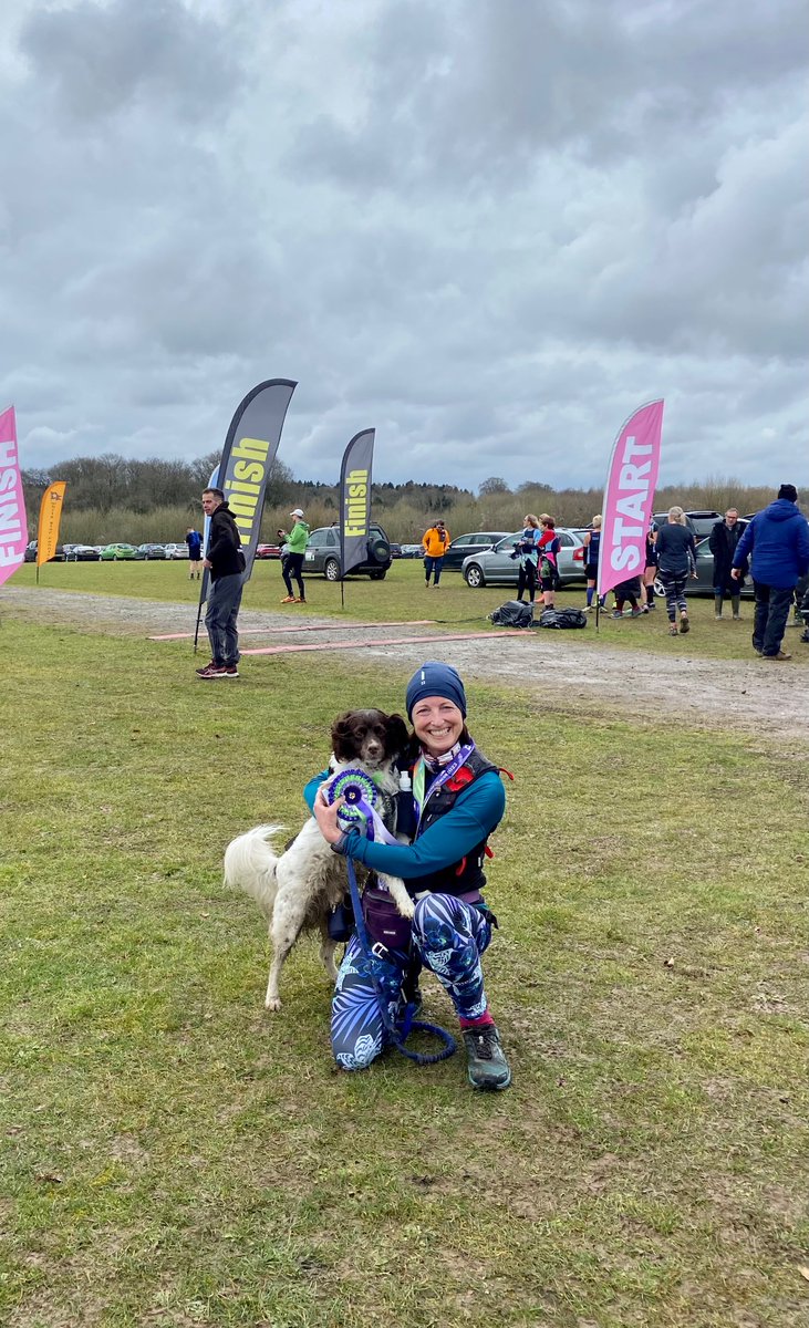 YogiKate_Physio's tweet photo. Well THE hill definitely lived up to the hype 😅🤣 So proud of the Fredster 🐾 for pulling me round the #LarmerTree 7 miler today! Tough but fun and beautiful - great bling too 😍 #nhs1000miles #canicross #WhiteStarRunning https://t.co/OCTlxqLzv7