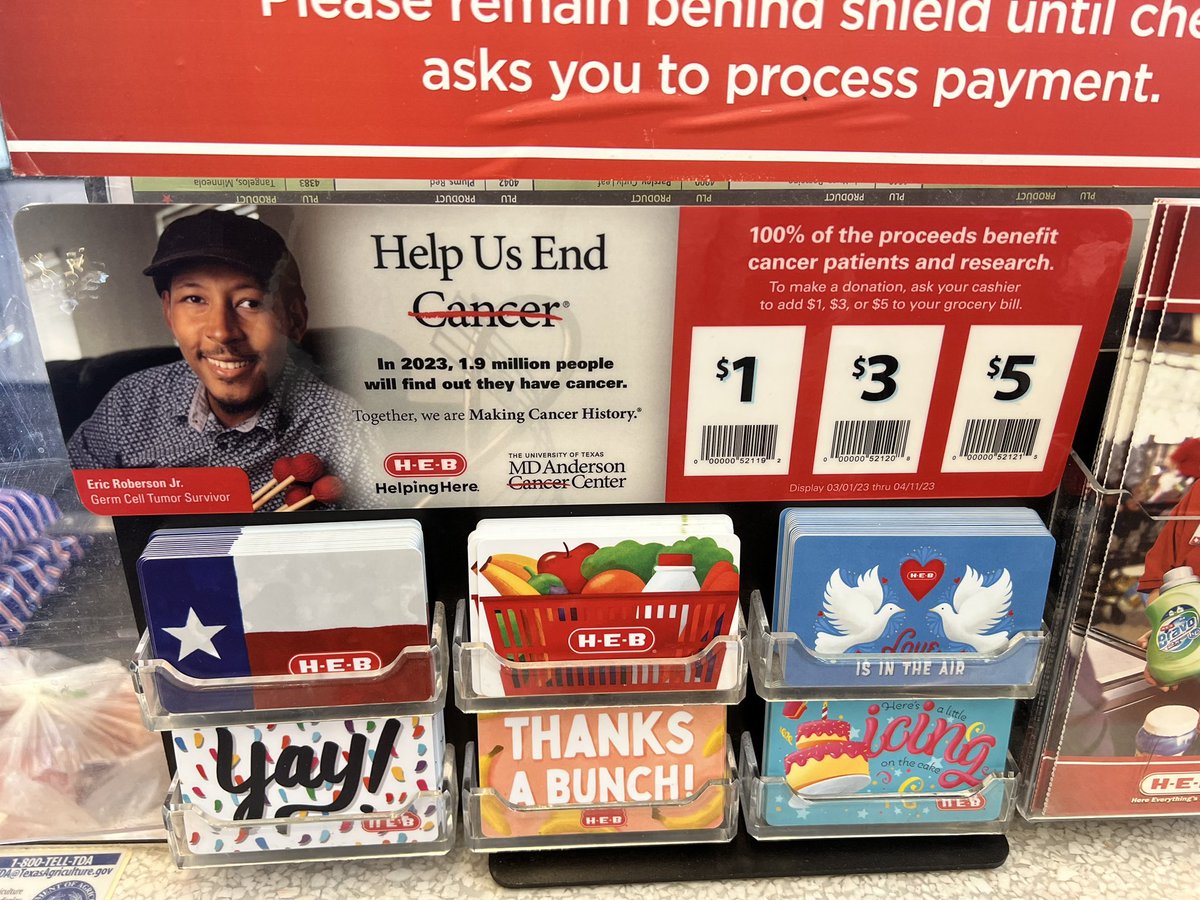 adi_espat's tweet photo. Made my donation this morning at @HEB to help #EndCancer with @MDAndersonNews! https://t.co/rK1FLNtv7i