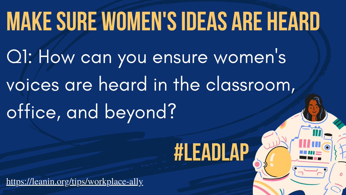 BethHouf's tweet photo. Q1: How can you ensure women's voices are heard in all spaces? #leadlap #leadin #WomensHistoryMonth2023
https://t.co/MTb0WF1Nks
@DHarrisEdS @TraciBrowder https://t.co/dkYCzgjuPH