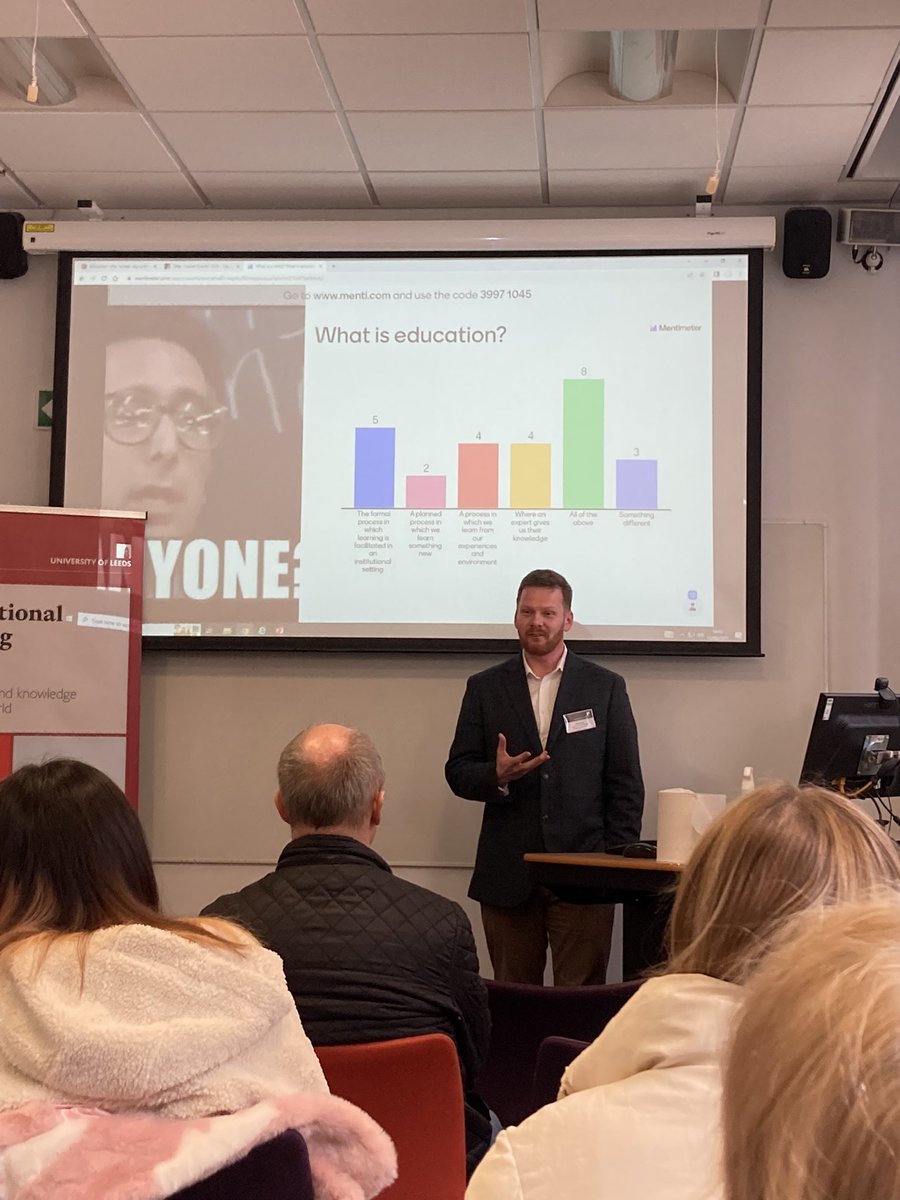 Ruth Swanwick (@ruthswanwick) on Twitter photo What is education? <a href="/PeterHartPhD/">Peter Hart</a> takes offer holders through our exciting UG offerings @Education_Leeds What is education? <a href="/PeterHartPhD/">Peter Hart</a> takes offer holders through our exciting UG offerings @Education_Leeds