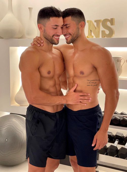 Our fans always prefer photos and videos where both of us TWINS are on it 🔥  Check our page, see more<a href="/tag/fitness"class="tags"><span>#fitness</span></a><a href="/tag/twins"class="tags"><span>#twins</span></a>