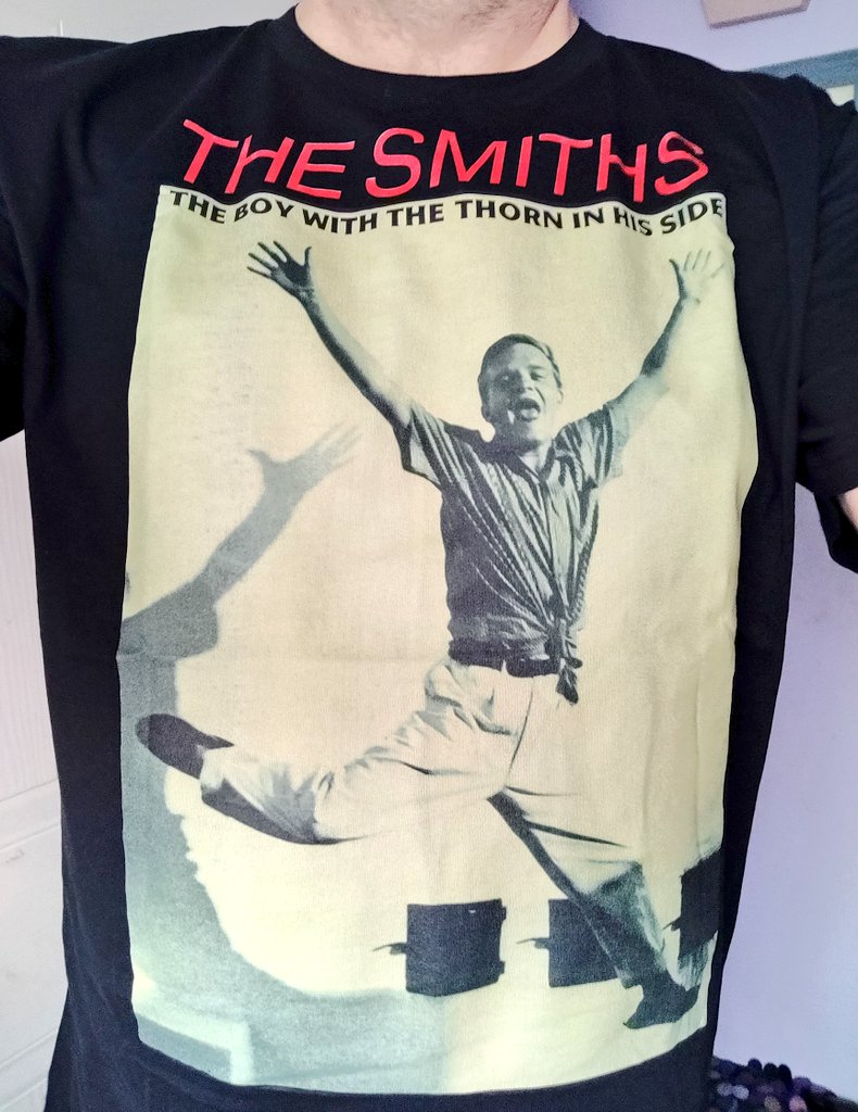 Today's t-shirt #thesmiths #boy #thorn #side @Smiths_history @Johnny_Marr @mikejoycedrums @RadioSmiths @smithsiwasthere @THEQUEENlSDEAD @7Bigmouth7 @Alshepmcr @adidasangie72 @deadposhuk @MORRlSSEYY @thesmithsltd @franklythesmith @vickyinatutu @MorrisseyIndeed