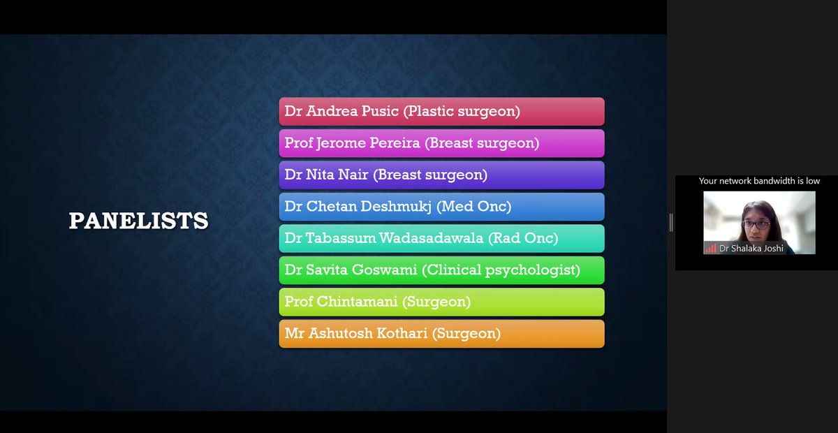 BreastGlobal Webinar - PROMs in Breast Cancer !
Panel Discussion - live now 

Register: lnkd.in/eP6YibJg
CPD hours Certification available through University of East Anglia, UK
#webinarseries #proms #QOL #patientperspective #womensday2023 #breastcancer #breastcancerPROMs