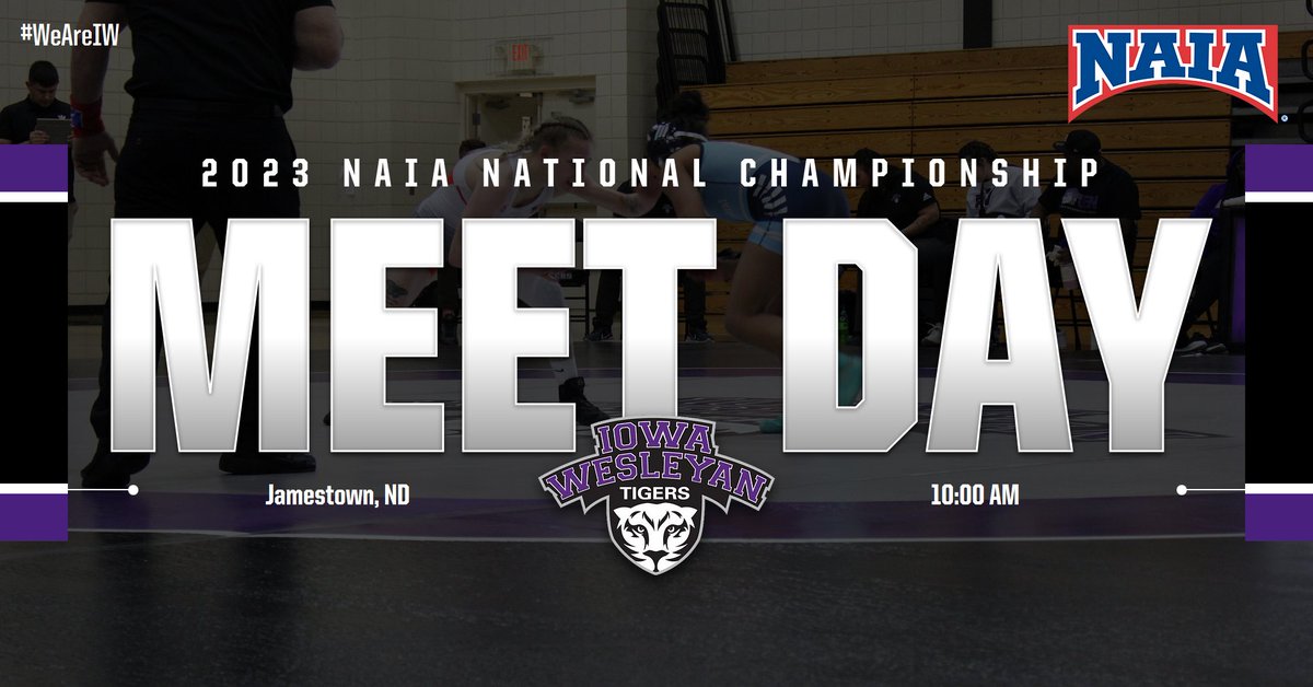 TIGER NATION: It's MEET DAY for our Women's Wrestling Team in Jamestown, North Dakota! It is Day 2 of the 2023 NAIA National Championship for our Tigers, the matches begin at 10:00 AM! Catch the action here: flowrestling.org

#WeAreIW