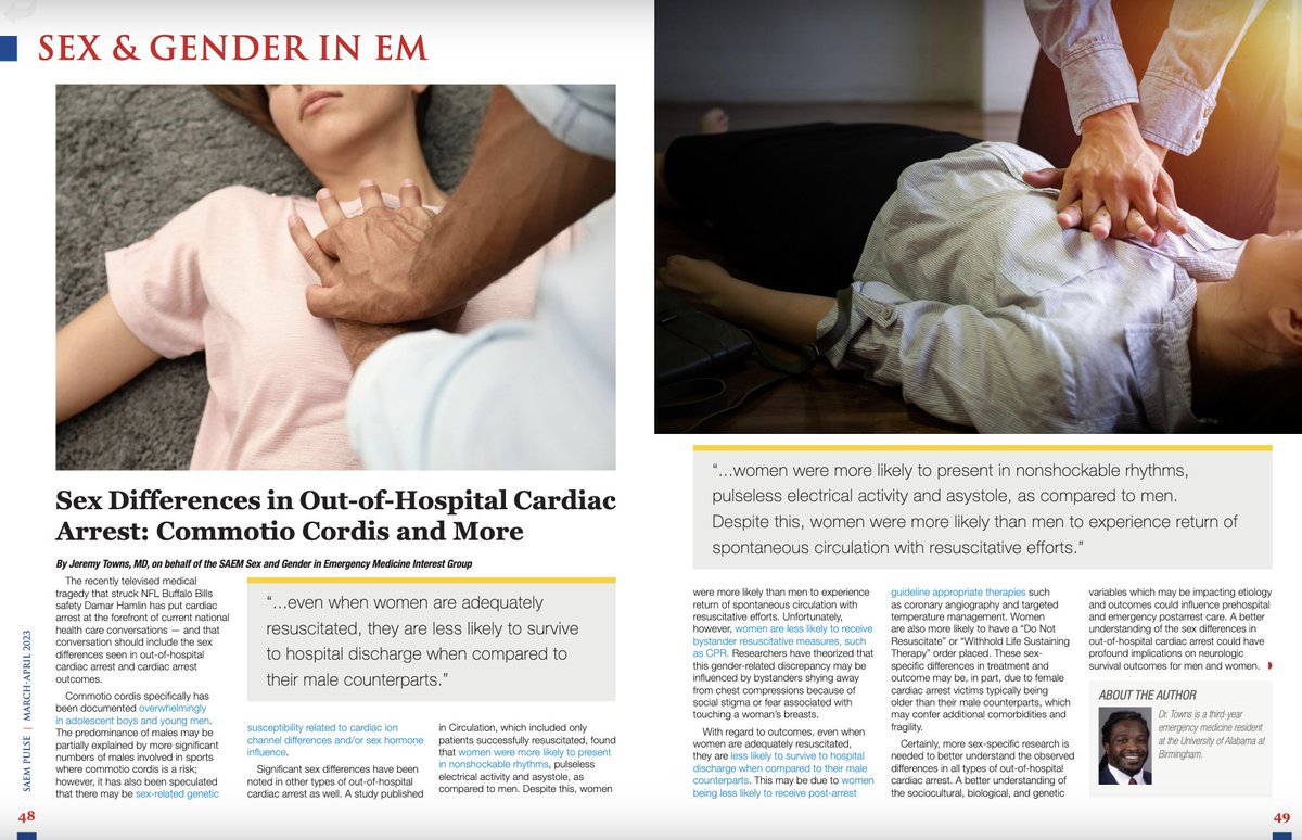 Sex Differences in Commotio Cordis <a href="/SAEMonline/">SAEM</a> by Jeremy Towns MD <a href="/laurenwalter/">Lauren Walter</a> #sexmatters