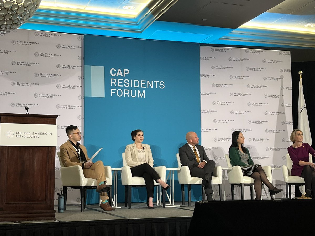 Wonderful advice from @Pathologists CAP President @EEVMD on work-life balance during the Leadership Panel: “Ditch the goal of perfection as soon as you can. It’s about choices, delegation, and being honest about how long things will take. Good enough is good enough!” #SPRF23