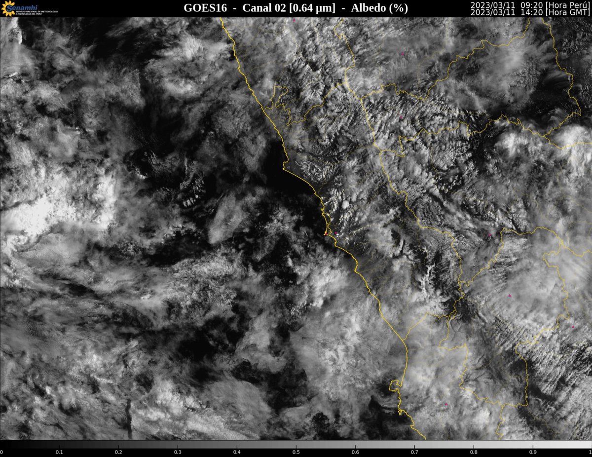 Senamhiperu's tweet photo. #Ahora distritos de Lima Metropolitana presentan altas temperaturas. Se está presentando formación de nubosidad con probabilidad de ocurrencia de lluvia en horas de la tarde. https://t.co/D4R1kWjhHQ