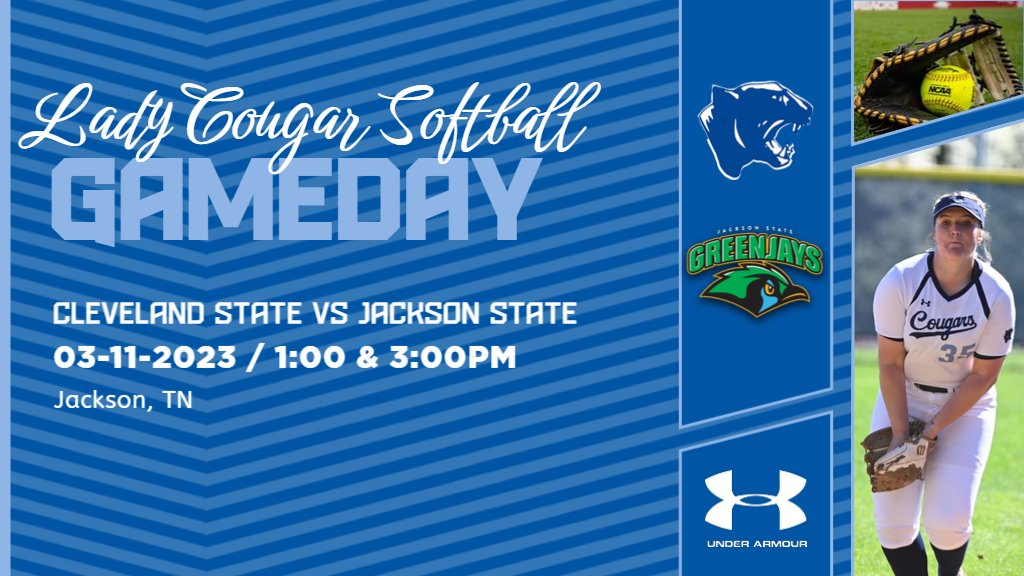 CSCC Softball (@cscc_softball) on Twitter photo Lady Cougar Softball travels to Jackson, TN to take on the Lady Green Jays. First pitch is at 1:00PM. Show these ladies your support!
#CougCrew #LadyCougars #Softball <a href="/TCCAAsports/">Tennessee Community College Athletic Association</a> @NJCCASoftball Lady Cougar Softball travels to Jackson, TN to take on the Lady Green Jays. First pitch is at 1:00PM. Show these ladies your support!
#CougCrew #LadyCougars #Softball <a href="/TCCAAsports/">Tennessee Community College Athletic Association</a> @NJCCASoftball