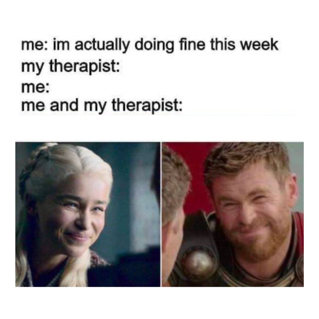 GeekTherapeutic's tweet photo. Actually everyone in Game of Thrones probably needs therapy. Better yet, geek therapy ๐
#therapy #geektherapy https://t.co/e4s9JU6nLN