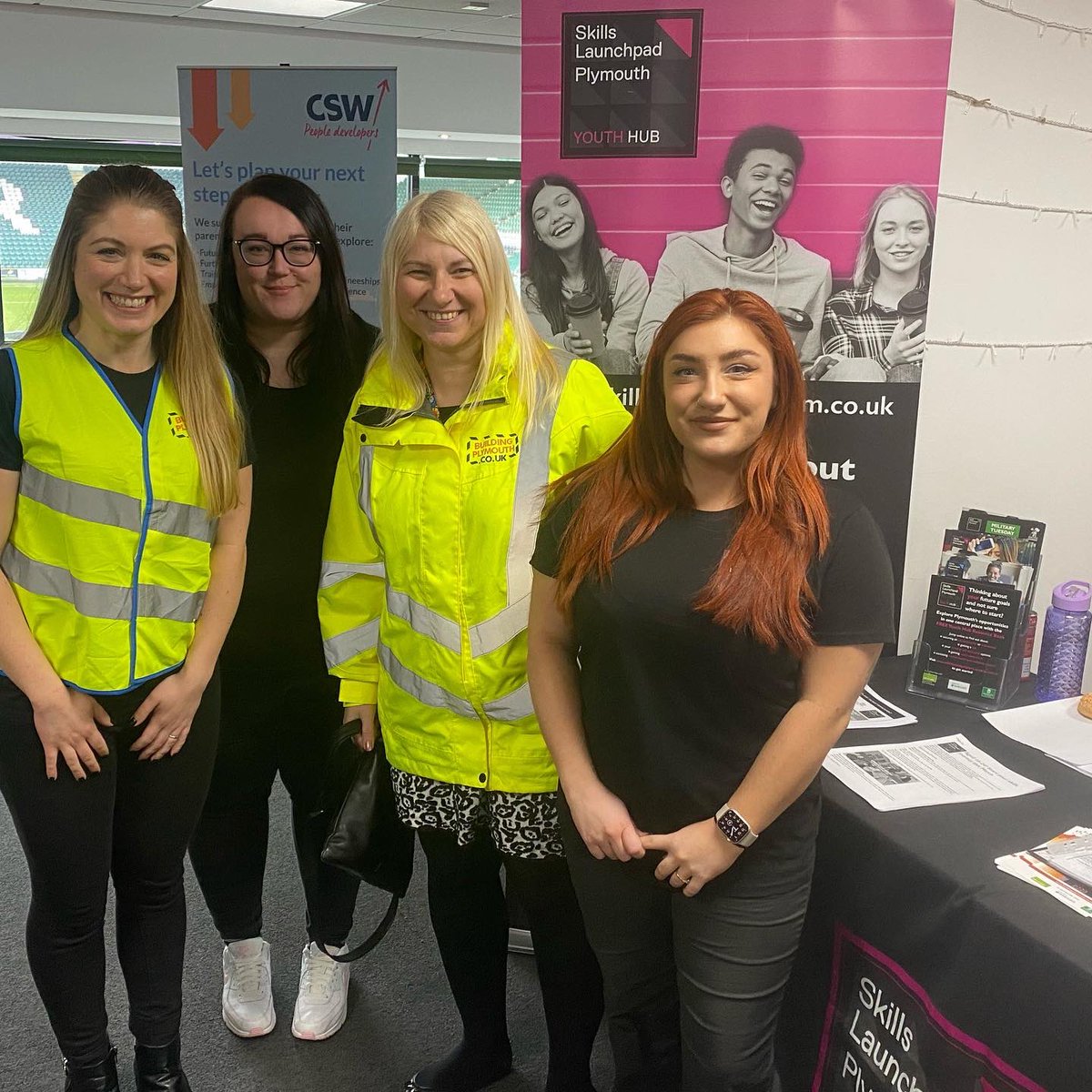 Today’s @buildplymouth and @myPMG Early Careers Fair was a great event. 

Fantastic to meet so many young people and their families at Home Park that were interested in careers in the construction, manufacturing and engineering sectors. 

#Skills4plymouth #TeamLaunchpad