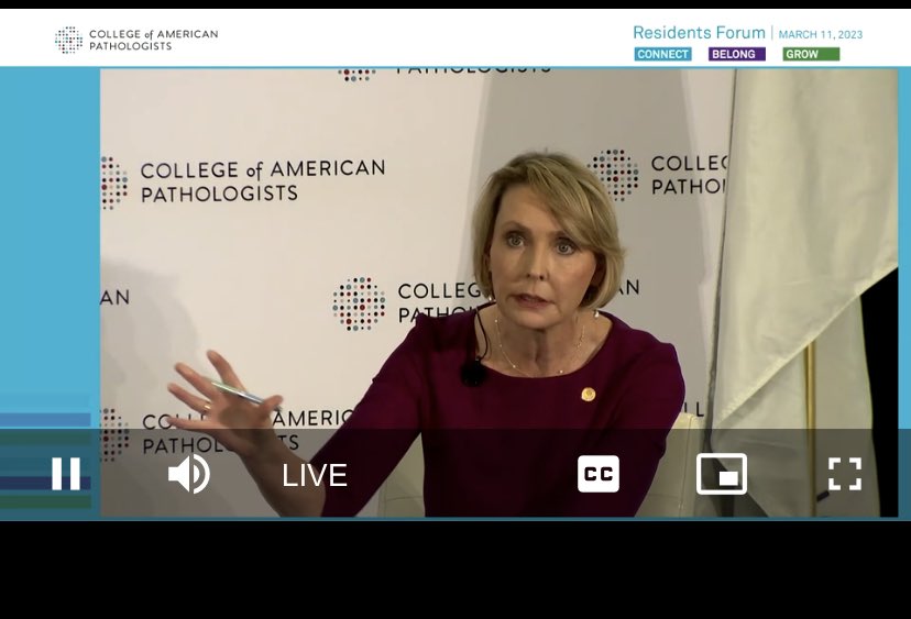 Janiranavarro's tweet image. Don't take yourself too seriously.  
It is the relationships, not the number of committees you are that matter 

Great advice by Dr. Volk ) 🌟 #RFEC #cap #SPRF23 #pathology #PathResident #PathTwitter