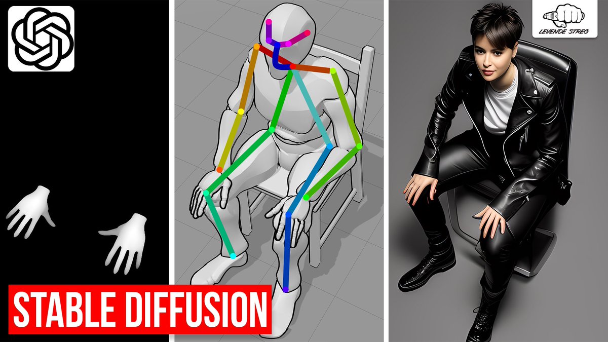 levendestreg's tweet image. The perfect #poses made easy! #MultiControlNet, #PoseX, #DepthLib, #StableDiffusion
youtu.be/CiG_v61cLxI