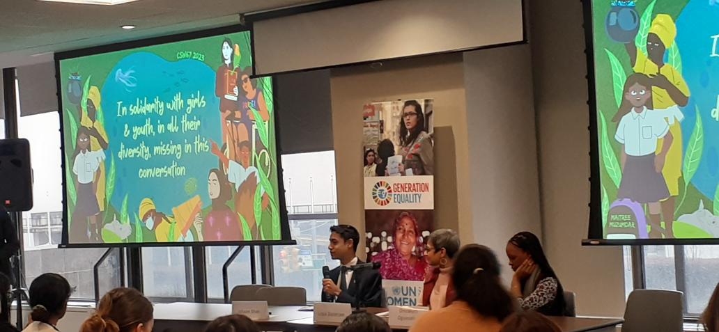 And the 2023 Youth Forum has kick-started in this very very cold,rainy/snowy day in NY! Listening to Ishaan Shah, Lopa Banerjee and Omuwumi Ogunrotimi
'Nothing about youth,without youth'.
#csw67 #youth4csw #ActForEqual #GenerationEquality #ywcaleaders #ywcaatcsw @worldywca