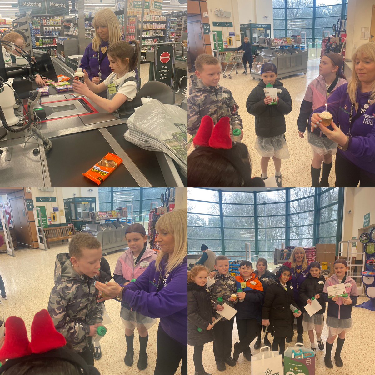 EltonExplorers's tweet photo. The Eco Team loved their trip to Morrisons. We visited the fish mongers, the deli, the bakery, the butchers and even scanned items on a till from the World Food aisle 🛒. Thank you Morrisons for a fantastic day! @EPSElton https://t.co/ZR0WyPqKOk