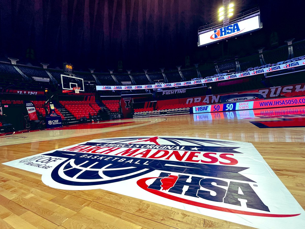 🏀2⃣0⃣2⃣3⃣ @IHSASTATE BOYS BASKETBALL🏆 📅 March 11 📍 State Farm Center | Champaign 🎟️$10-15 1⃣A Gibault🆚 Scales Mound | 11 AM 2⃣A DePaul Prep 🆚 Central Catholic | 12:45 PM 3⃣A Simeon 🆚 Metamora | 5:30 PM 4⃣A Benet 🆚 Moline | 7:15 PM 📺📱👀⏩ ihsa.org/News-Media/IHS…